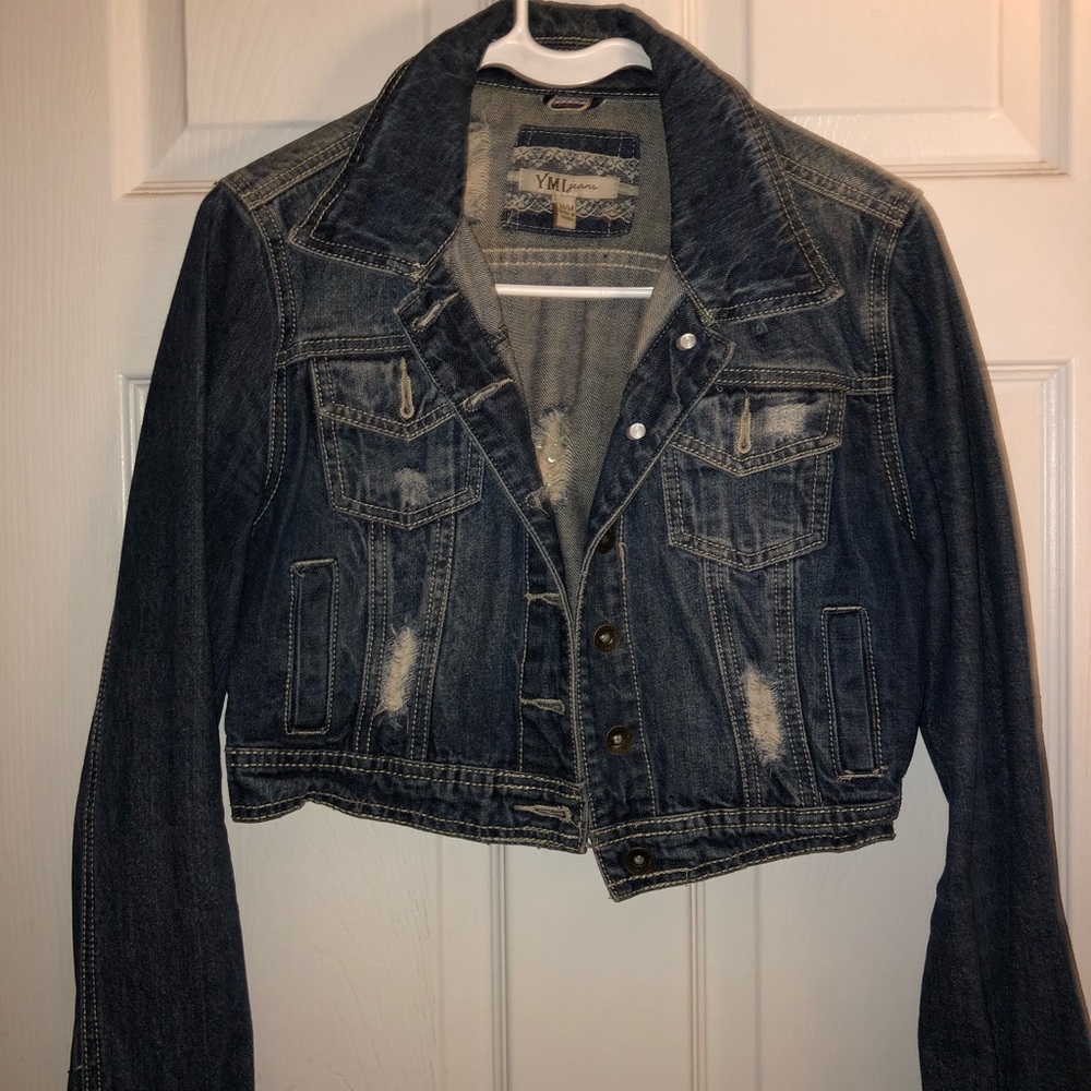 Distressed Jean jacket!